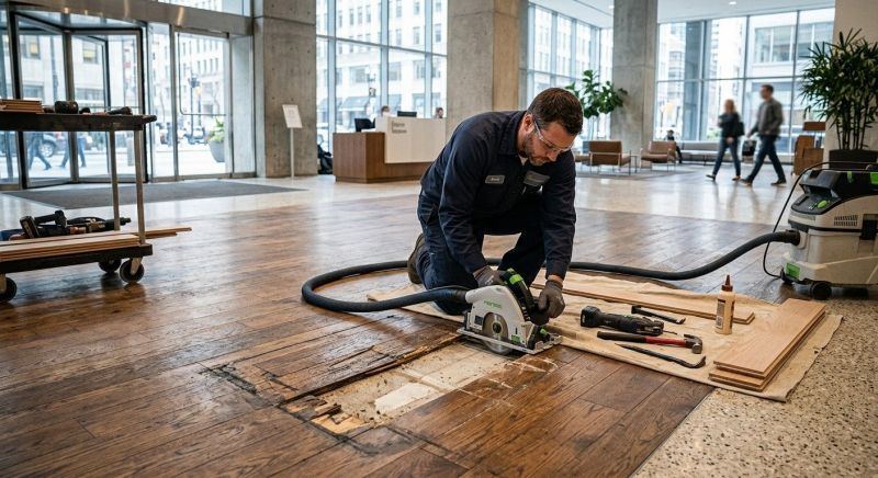 Our team working on Flooring Service projects in Warrensburg, MO