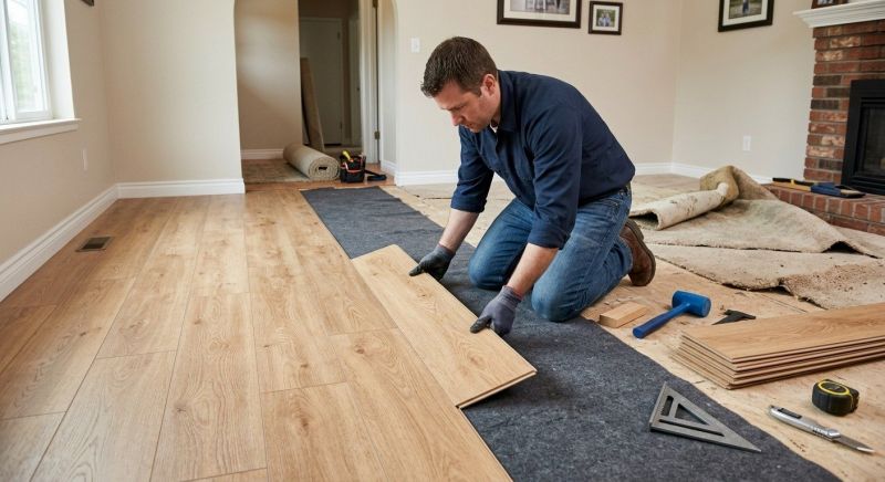 Laminate Floor Remodeling in Warrensburg, MO