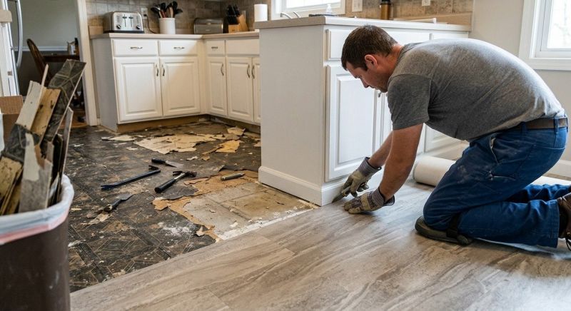 Linoleum Flooring Replacement in Warrensburg, MO