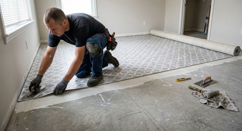 Sheet Linoleum Installation in La Monte, MO